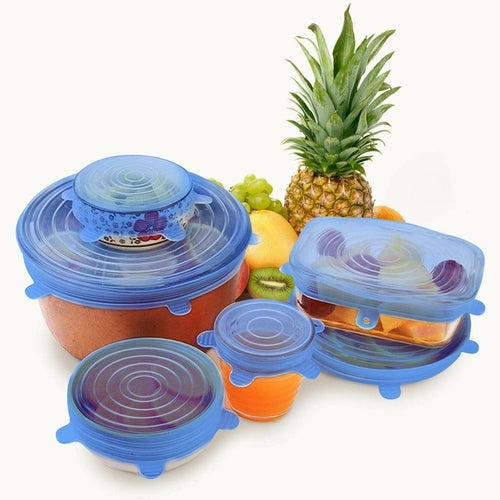 Silicone Food Lids – 6 Piece Set