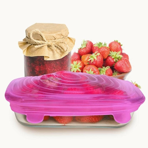 Silicone Food Lids – 6 Piece Set