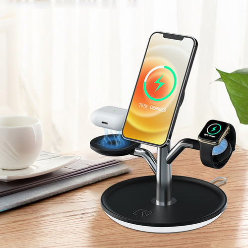 Universal Wireless Charging Stand for iPhone, Apple Watch & AirPods