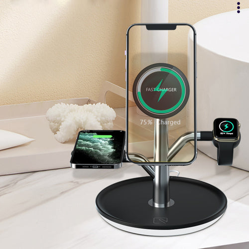 Universal Wireless Charging Stand for iPhone, Apple Watch & AirPods