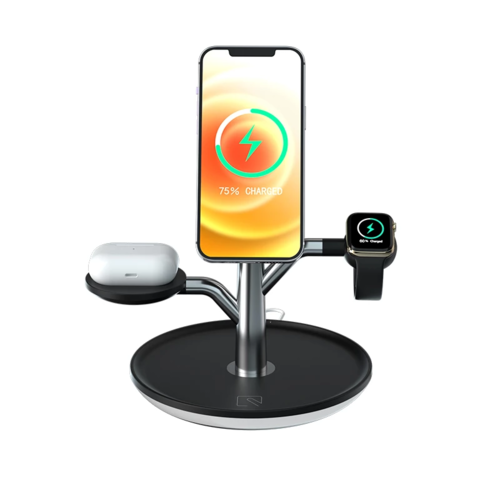 Universal Wireless Charging Stand for iPhone, Apple Watch & AirPods